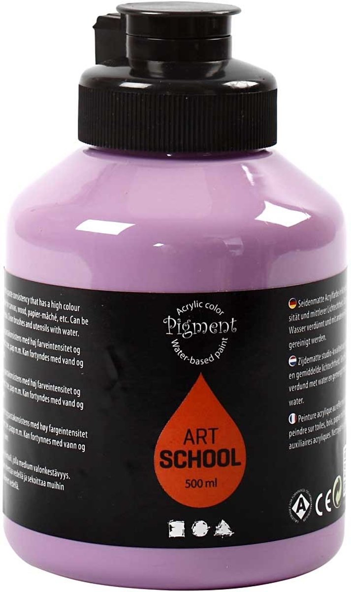 Pigment Art School, purple, opaque, good fade resistant, 500ml [HOB-35454]